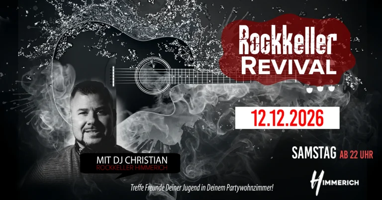 Plakat: Rockkeller Revival mit DJ Christian, 12. Dezember