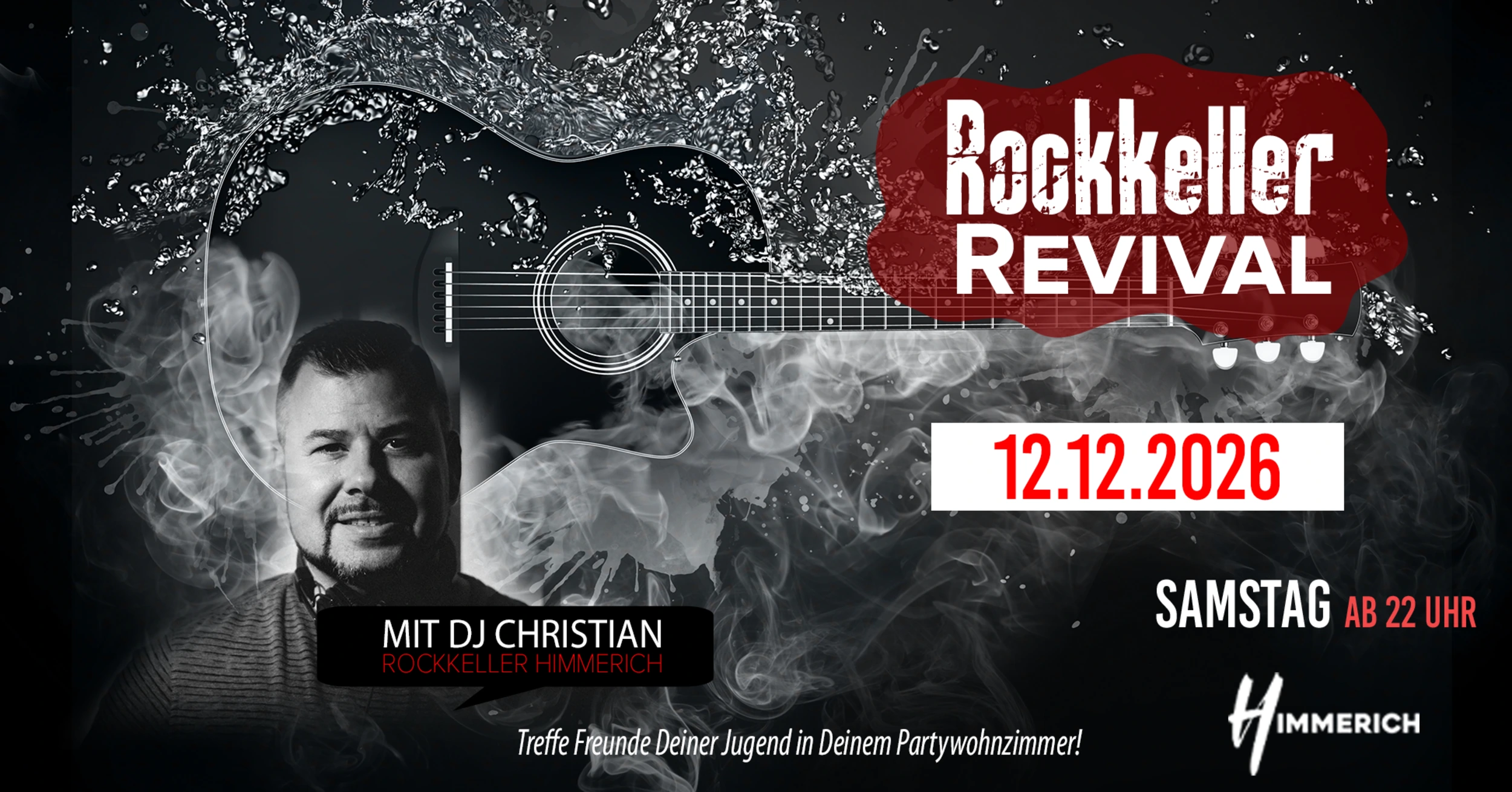 Plakat: Rockkeller Revival mit DJ Christian, 12. Dezember